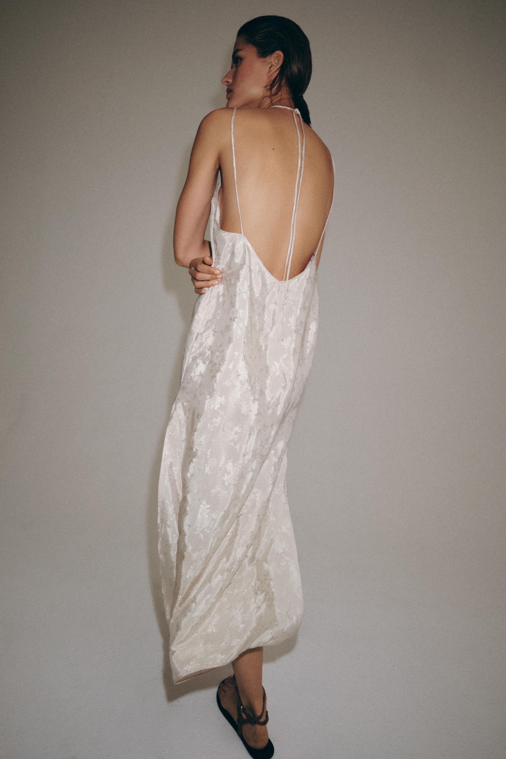 ZW COLLECTION EMBROIDERED JACQUARD DRESS